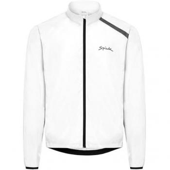 Chaqueta fina cortavientos unisex Spiuk Anatomic blanca y negra - S