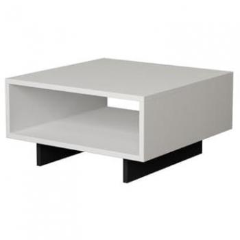 Mesa de centro 1 estante L60 cm blanca Menzzo