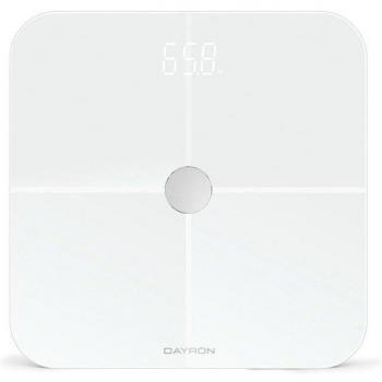 Báscula de Baño Inteligente Dayron Health con App, 12 Indicadores de Salud, Conectividad Android e iOS, Soporte para 8 Perfiles de Usuario, Autoapagado, Indicador
