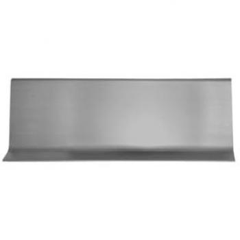 Rodapié de Aluminio con Labio Inferior - Paquete de 5 Unidades - Seleccione Color y Medida - 100mm Altura, 2m Largo (Gris Metalizado)