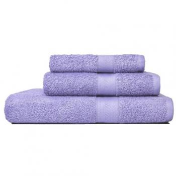 Juego Coordinado De 3 Toallas De Baño De Algodón Malva Teddy