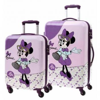 Set 2/Trolleys Abs 55/69cm.4r. Minnie Glam