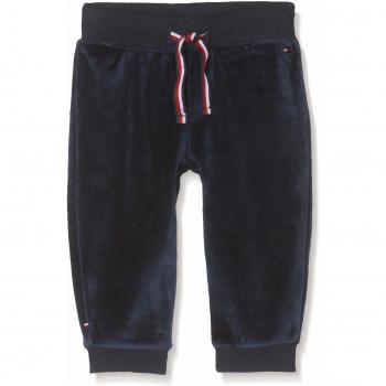 Tommy Hilfiger Baby Velours Sweatpants Pantalones, Azul