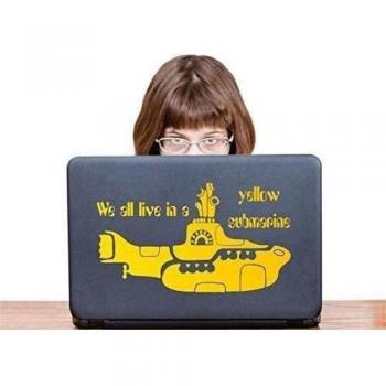 Todos vivimos en un submarino amarillo portátil vinilo de pared adhesivo decorativo