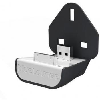 Bluelounge 720052 - Base de carga con enchufe UK para Apple iPhone, negro