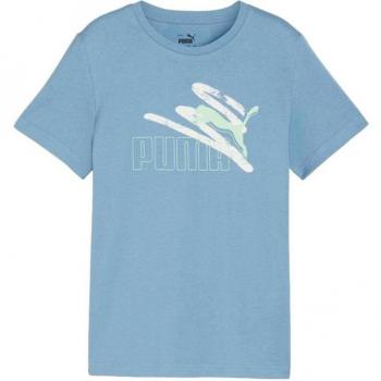 Camiseta Puma Essentials+ Logo Lab Azul Summer Zen T Shirt 679231-20