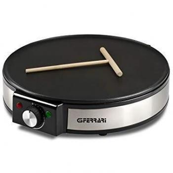 G3 Ferrari G10098 Profi - Crepe - Crepera inoxidable, ajuste de temperatura, diámetro 30 cm, 1200 W