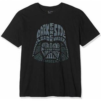 Star Wars Camiseta Manga Corta Vader Text Negro 2XL