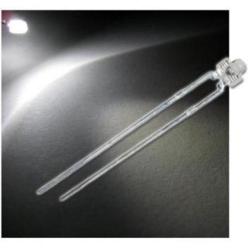 world-trading-net - 10 LED de 1,8 mm, Transparente como el Agua, Blanco Puro, Tipo WTN-18-4500, diodo emisor de luz, cableado, diodo emisor de luz, como componente