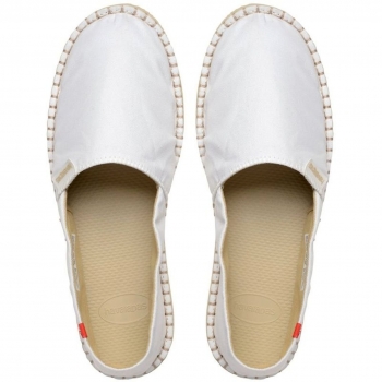 Havaianas Origine II - Alpargatas, Unisex-Adultos, color blanco, talla 46 EU