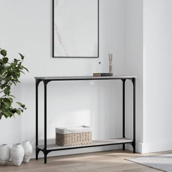 Mesa consola Sonoma gris 100x22,5x75cm madera multicapa
