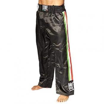 PANTALONES DE KICK BOXING FULL CONTACT LEONE XL NEGRO