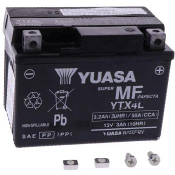 Batería Yuasa YTX4L-BS 12V 3Ah AGM Sellada y Sin Mantenimiento