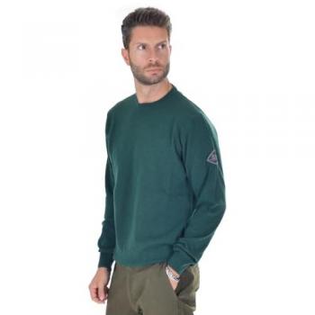 Roy Rogers Men's Green Wool-Cashmere Crewneck Sweater Size L