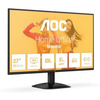 Monitor AOC 27 QHD IPS 2560x1440 120Hz LED con Altavoces y Adaptive Sync