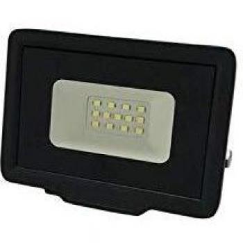 Proyector LED 10 W, 800 lm, 4500 K, negro, impermeable IP65