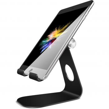 Soporte Tablet, Lamicall Multiángulo Soporte Tablet - Soporte Ajustable para Tablets para 2021 iPad Pro 12.9, 10.5, 9.7, iPad Mini 2 3 4, iPad Air 2 3 4, Samsung Tab, iPhone, Otras Tablets - Negro