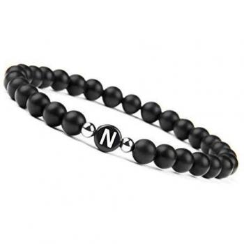 GD GOOD.designs EST. 2015 ® Pulsera de Perlas de Pareja con la Letra