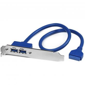 StarTech.com USB3SPLATE - Cabezal de 2 Puertos USB 3.0 SuperSpeed con conexión a Placa Base