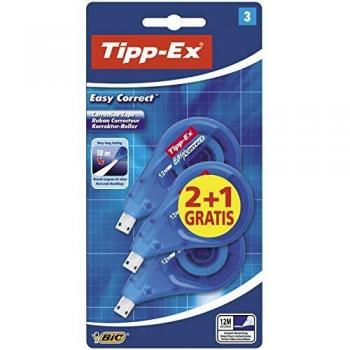 Cinta correctora Tipp-Ex Easy Correct 2+1u