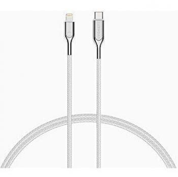 Cable Lightning a USB-C Armoured 2 m Blanco
