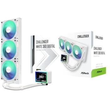 ASRock Challenger 360 Digital ARGB White CPU Liquid Cooler