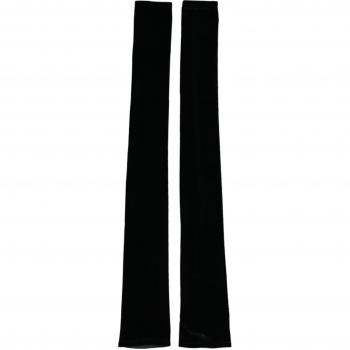 Black Elbow-Length Fingerless Gloves - Size 7 by Dolce & Gabbana