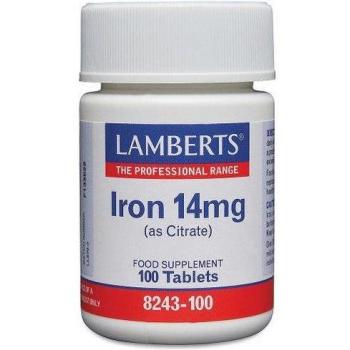 Lamberts Hierro Citrato 14 mg 100 Tabletas