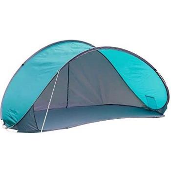 HI Paravientos Refugio Playa Desmontable Azul Camping Protector Parasol Libre