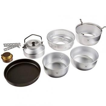 Trangia 25-4 UL ALU camping stove aluminium with non-stick pan grey 2016 gas cooker