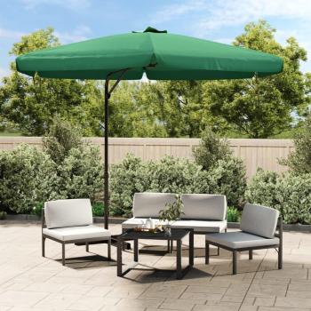 300 cm Green Steel Pole Outdoor Parasol
