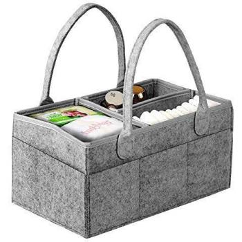 KITEOAGE Bebé Organizador de Pañales Cesta de Pañales Portátil para Recién Nacido Coche Viaje,Regalo de Bebé
