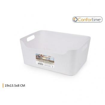 Cesta Multiusos 19x13.5x8cm Confortime - Cesta Multiusos Práctica y Versátil - Cesta Multiusos para Organización Eficiente - Cesta Multiusos de Materiales Resist