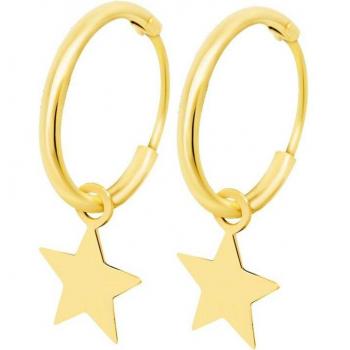 Pendientes Estrella Time Road Hin00007 Oro Mujer