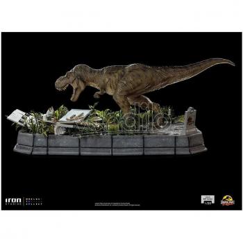 Iron Studios Parque Jurásico Estatua 1/20 T-Rex Attacks Donald Gennaro