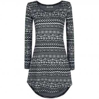 Innocent Vestido de Invierno Vestido Corto Gris/Negro 3XL