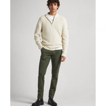 Pepe Jeans Charly Men's Slim Fit Olive Green Chino Trousers