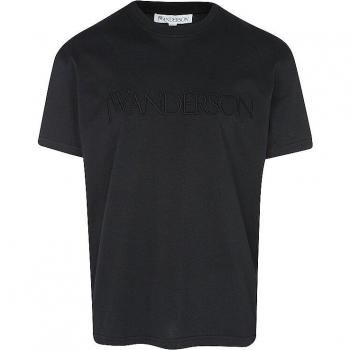 JW Anderson Embroidered Logo T-Shirt Black Female Size M