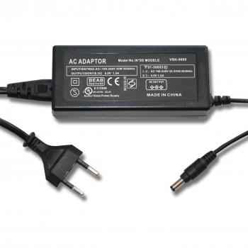 vhbw 220V Fuente de alimentación Cargador Cable de Carga para cámara Panasonic SDR-S7R, SDR-S7S, SDR-SW20, etc. como VSK0695, 6AS93502, Entre Otros.