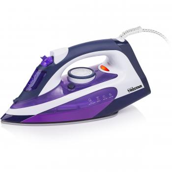 Tristar ST-8143 Plancha de Vapor, fácil de usar, 2200 W, suela de cerámica, capacidad de 240 ml, funciones anti cal, anti goteo y auto limpiante, capacidad de vapor 120 gr/min