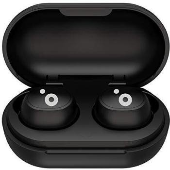 Sunstech WAVEPODS GO Auriculares TWS Inalámbricos Bluetooth V5.0. Ligeros. Controles Multifunción. Waterproof IPX4. Base de Carga magnética y micrófono Incorporado para iPhone y Android. Negros
