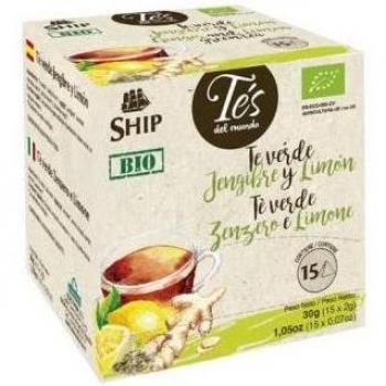Té Verde Jengibre Limón Pirámide 15uds