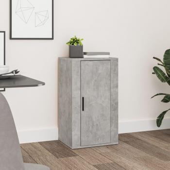 Aparador de madera contrachapada 40x33x70 cm, Mueble de Almacenaje de Salón, Buffet para salón, Armario Auxiliar, Armario de Almacenamiento en color gris hormigón