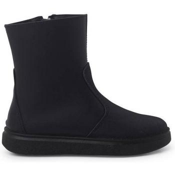 Botas de niña de piel con refuerzo y cremallera lateral