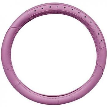 SUMEX FVP1205 Funda de Volante Universal, 37-39 cm, Color Rosa con Diamantes