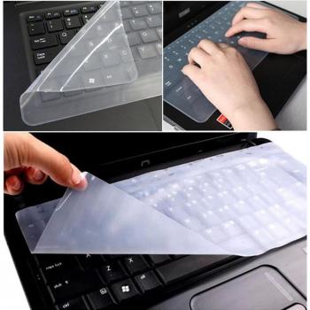 Distinct® 3pcs Universal portátil PC Notebook Silicona Claro Protector de Teclado Cubierta de la Piel