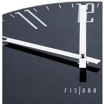 FISURA Slim - Reloj, 35 cm, dial negro y números tipo espejo