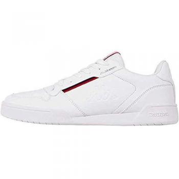 Kappa Unisex Marabu Low-Top Sneakers, White Red 1020, 8 UK
