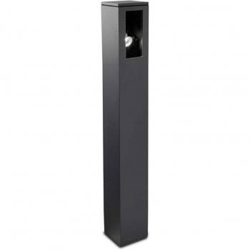 LEDS-C4 Way Bolardo de Jardín Cristal Gris IP66 100cm GU10 8W Antracita 271lm