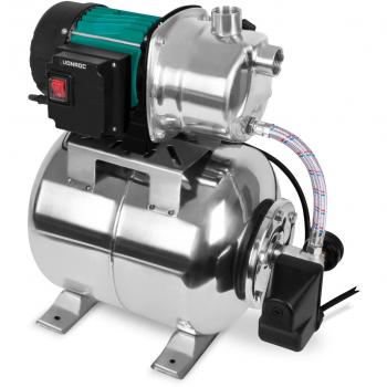 Conjunto hidrofórico Vonroc con presostato - 1000W - 3500l/h - depósito de acero inoxidable de 19L - carcasa de la bomba